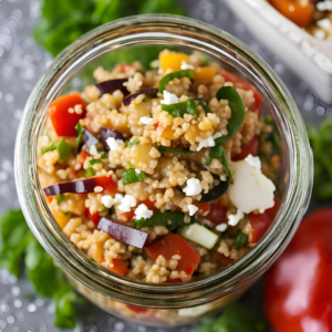 Salade de boulgour ratatouille chèvre
