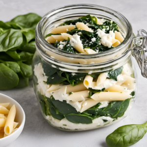 Penne ricotta épinards